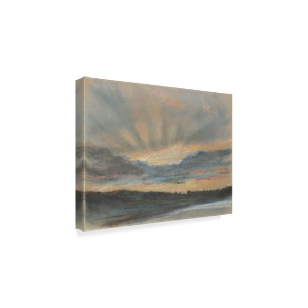 Eugene Delacroix 'Sunset C.1850' Canvas Art,35x47